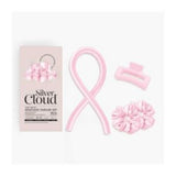 Silver Cloud Silver Ion Pink Heatless Hair Curler Set Styling Kit