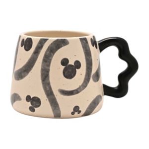 Disney Mickey Shapes Mug black speckled dolomite appearance - British product