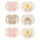 Tommee Tippee Pink Neutrals soothers 6 pack (British brand)
