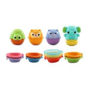 VTech Stack & Splash Bathtime Boats Multi-Colour Bath Toy Set