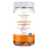 Myvitamins omega 3-6-9 gummies peach 60 count, imported from the UK