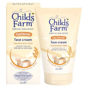 Childs Farm OatDerma Face Cream Fragrance Free Sensitive Baby Moisturiser 50ml