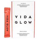 VIDA GLOW Natural Marine Collagen Peach Beauty Supplement 30 x 3g sachets