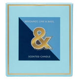 Landon Tyler Alphabet Candle Letter & Bergamot Lime Basil Scented Candle 140g