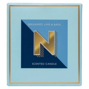 Landon Tyler Alphabet Letter N candle 140g, UK version