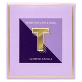 Landon Tyler scented candle letter T 140g, UK version