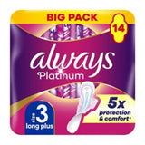Always Platinum sanitary pads with wings 14 pack - British product