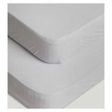 Mothercare Essentials Moses Basket Fitted Sheet Grey 2 Pack