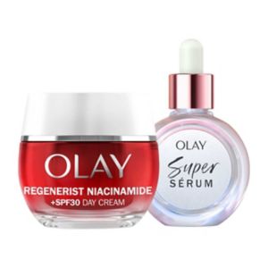 Olay skincare bundle super serum and day cream 30ml & 50ml (British brand)