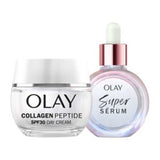 Olay Super Serum Collagen Peptide Day Cream Bundle Skincare Set 30ml 50ml