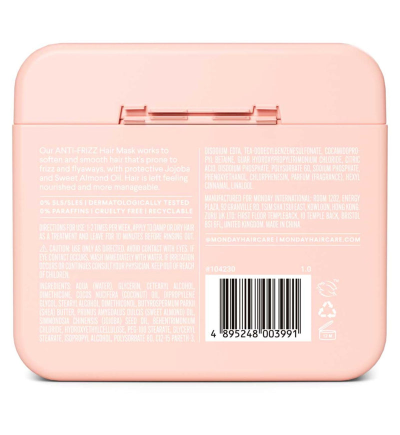 Monday anti frizz hair mask 250ml, imported from the UK