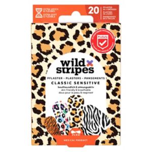 Wild Stripes Classic Sensitive Animal Plasters 20 count