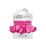 Silver Cloud Fuchsia Satin Scrunchies 3 Pack