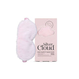 Silver Cloud Pink Fluffy Satin Sleep Eye Mask
