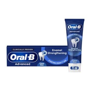 Oral-B Enamel Strengthening Toothpaste Cooling Eucalyptus 75ml, imported from the UK