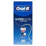 Oral-B Superfloss Threader 50 Pre-Cut Dental Floss Strands