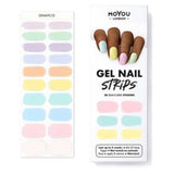 MoYou London Gel Nail Strip Pastel Sweets Pack of 20 Manicure Kit