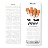 MoYou London Gel Nail Strips White Lace Set - 20 Pieces