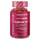 Novomins Turn-Me-On Gummies Raspberry and Peach Flavour Dietary Supplement 60gummies