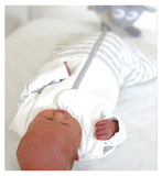 Sweet Dreamers Baby Sleeping Bag White Grey Stripes 2.5 tog (British brand)