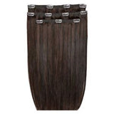 Beauty Works clip-in extensions dark chocolate 18 inch - British product