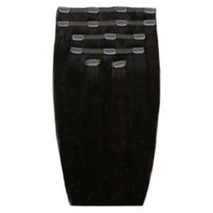 Beauty Works black clip-in hair extensions 18 inch 180g - British product