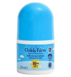 Childs Farm SPF 50 Roll-On Sun Lotion 50ml Fragrance Free Sunscreen for Kids Sensitive Skin