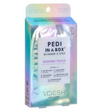 Voesh New York Pedi in a Box 5 Steps Glimmer Unicorn Peach