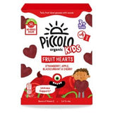 Piccolo organic kids fruit hearts gummies apple strawberry blackcurrant cherry 15g (British brand)