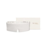 Silk Addict 100% Mulberry Silk Sleep Mask Ivory Blackout Mask