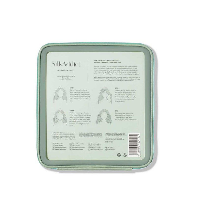Silk Addict Heatless Curler Set Olive Green One Size (British brand)