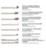 MORPHE eye brush set 7 piece vegan bristle brushes - British product