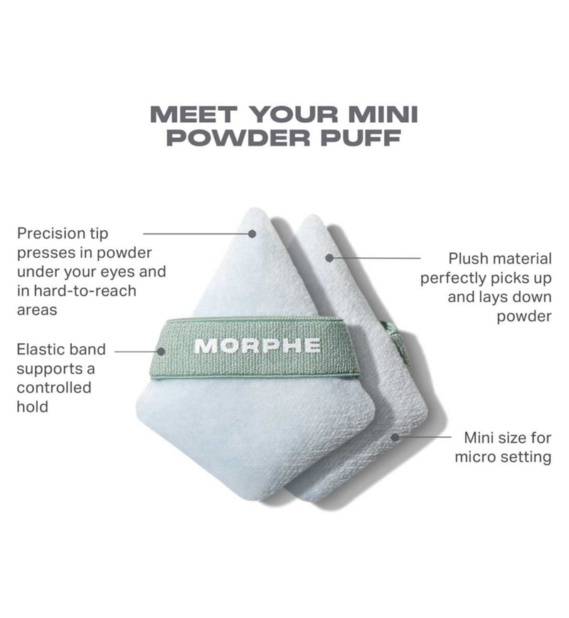 Morphe To The Point Mini Powder Puffs Trio, imported from the UK