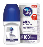 Triple Dry Fragrance-Free Anti-Perspirant Roll On Men 100-Hours 50ml