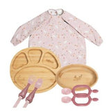 Bibado Bamboo Weaning Essentials Bundle Botanical Bunnies Baby Feeding Set