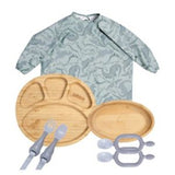 Bibado Bamboo Weaning Essentials Bundle Dino Roar Baby Feeding Kit