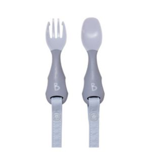 Bibado Handi Cutlery Attachable Baby Cutlery Mist Two Pack