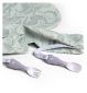 Bibado Handi Cutlery Attachable Baby Cutlery Mist Two Pack - British product