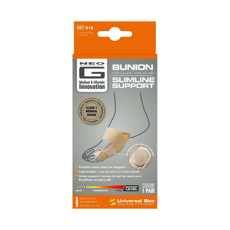 Neo G Bunion Support Slimline One Size, imported from the UK