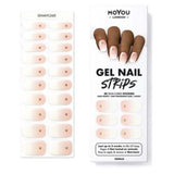 MoYou London Vanilla Gel Nail Strips 20 pcs Manicure Set