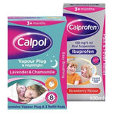 Calprofen and Calpol bundle baby medicine and vapour plug - British product