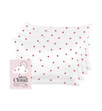 Silver Cloud Heart Print Satin Pillowcase Four Pack