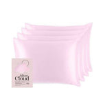 Silver Cloud Pink Satin Pillowcase Four Pack