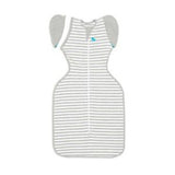Love to Dream Swaddle Up Transition Bag Grey Stripe 1.0 TOG Sleepsuit 6-8.5kg