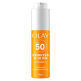 Olay Vitamin C Brighten Glow Face Moisturiser SPF50+ Hydrating Primer 50ml