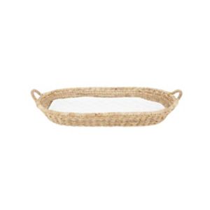 CuddleCo Musa Rattan Changing Basket with Liner - British product