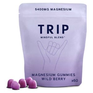 TRIP magnesium gummies wild berry 60 count (British brand)