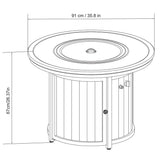 SunVilla Madison 36" (91cm) Fire Table + Cover GOODS Costco UK