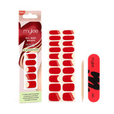 Mylee Gel Nail Wraps Lady In Red 20 Pack