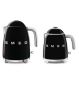 Smeg black stainless steel mini kettle 0.8 litres (British brand)